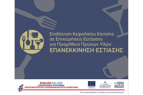 5η Τροποποίηση της Πρόσκλησης υποβολής αιτήσεων χρηματοδότησης επενδυτικών σχεδίων στη Δράση "ΕΠΑΝΕΚΚΙΝΗΣΗ ΕΣΤΙΑΣΗΣ" του ΕΠΑνΕΚ