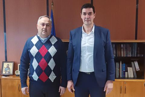 Συνάντηση του Προέδρου Β.Ε.Π. με τον Αντιπεριφερειάρχη Δυτικής Αττικής, Κλεάνθη Βαρελά για θέματα ενίσχυσης της επιχειρηματικότητας της περιοχής