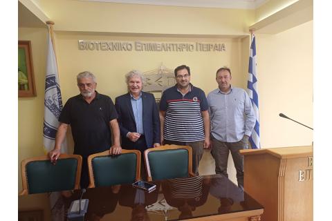Σημαντική συνάντηση της  Ένωσης Κατασκευαστών Αλουμινίου - Σιδήρου Πειραιά (ΕΝΚΑΣ ΠΕΙΡΑΙΑ) με τη Διοίκηση του Βιοτεχνικού Επιμελητηρίου Πειραιά