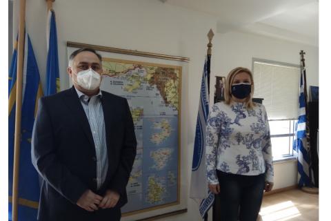 "Συνάντηση του Προέδρου Β.Ε.Π. με την Αντιπεριφερειάρχη Π.Ε. Νήσων"