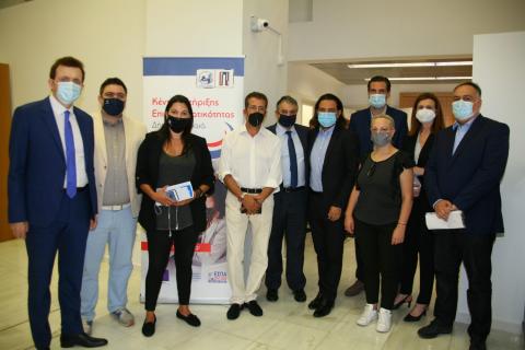 "Ο Πρόεδρος Β.Ε.Π. στην παρουσίαση της δράσης «Ενίσχυση μικρών και πολύ μικρών Επιχειρήσεων που επλήγησαν από την πανδημία Covid 19 στον Δήμο Πειραιά»"