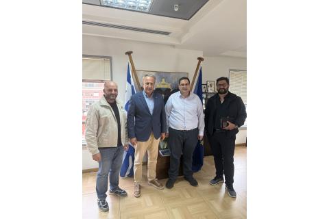 Επίσκεψη του Προέδρου και μελών της Διοικητικής Επιτροπής του Βιοτεχνικού Επιμελητηρίου Πειραιά στον Αντιπεριφερειάρχη Νήσων Αττικής