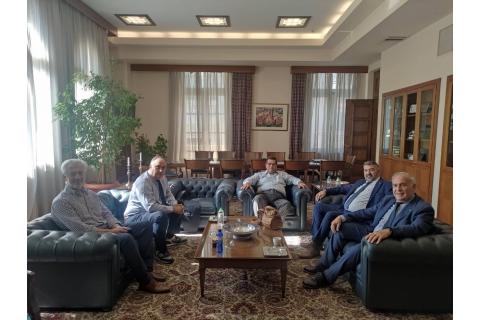 Συνάντηση προέδρων των τριών αμιγών Βιοτεχνικών Επιμελητήριων Αθήνας - Πειραιά - Θεσσαλονίκης στο πλαίσιο της κοινής συμμετοχής τους στην 86η ΔΕΘ 2022