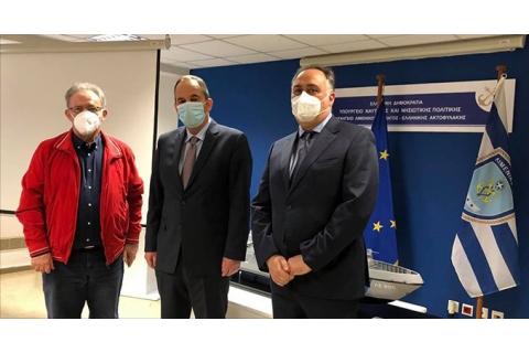" Το Β.Ε.Π. στην παρουσίαση, από τον Υπουργό Ναυτιλίας και Νησιωτικής Πολιτικής, της ηλεκτρονικής καταχώρισης και διεκπεραίωσης αιτήσεων αρμοδιότητας της Λιμενικής Αστυνομίας"