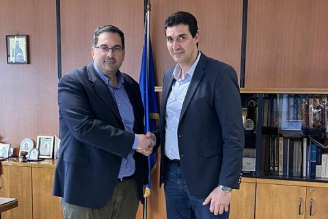 Συνάντηση με τον Αντιπεριφερειάρχη Δυτικής Αττικής με τον κ. Βαρελά