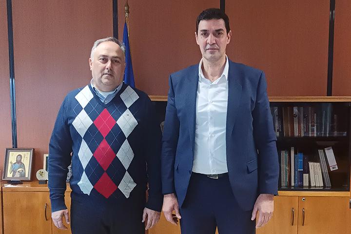 Συνάντηση του Προέδρου Β.Ε.Π. με τον Αντιπεριφερειάρχη Δυτικής Αττικής, Κλεάνθη Βαρελά για θέματα ενίσχυσης της επιχειρηματικότητας της περιοχής