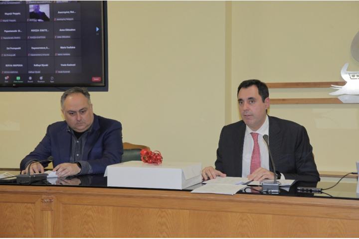 Ενημέρωση για την τόνωση της εξωστρέφειας των επιχειρήσεων στην κοπή της Πρωτοχρονιάτικης πίτας του Β.Ε.Π.