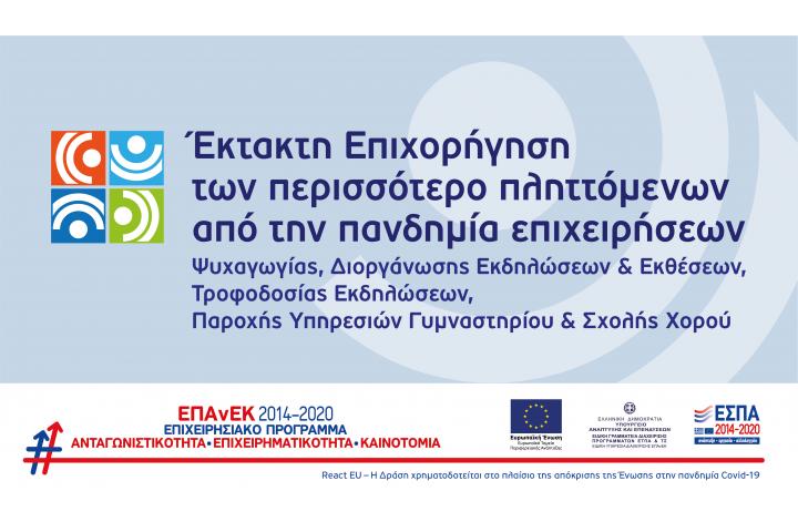 4η Απόφαση Απόρριψης προτάσεων στη Δράση “Έκτακτη Επιχορήγηση” του ΕΠΑνΕΚ