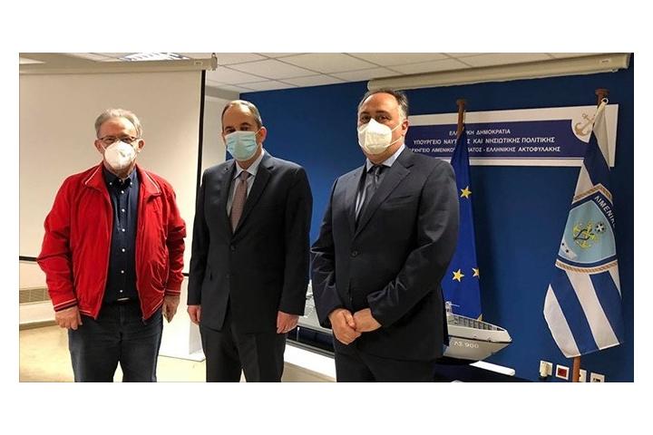 " Το Β.Ε.Π. στην παρουσίαση, από τον Υπουργό Ναυτιλίας και Νησιωτικής Πολιτικής, της ηλεκτρονικής καταχώρισης και διεκπεραίωσης αιτήσεων αρμοδιότητας της Λιμενικής Αστυνομίας"